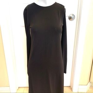 DKNY long sleeve classic black dress